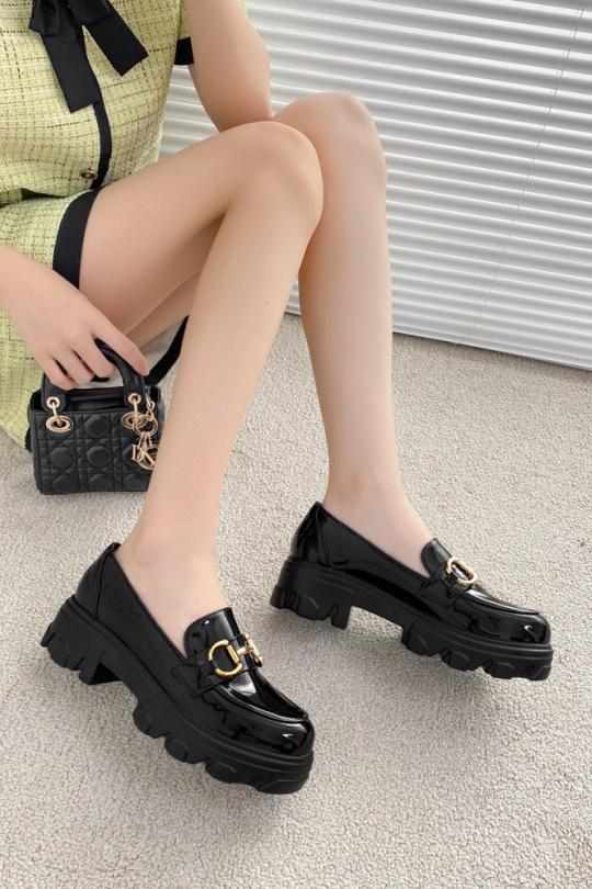 Loafers Shoes Black VIVI RICH 1-6051 Efashion Paris