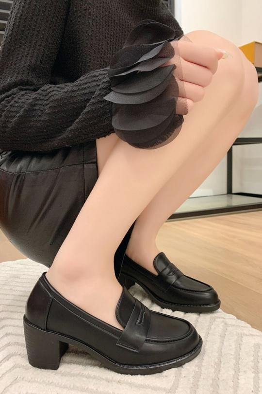 Loafers Shoes Black VIVI RICH 1-715 Efashion Paris