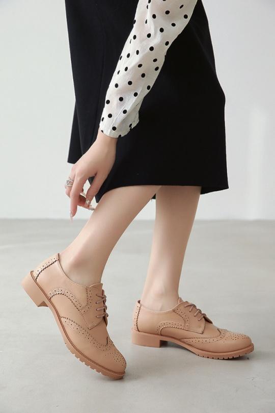 Derbies Shoes Nude VIVI RICH J-3 Efashion Paris