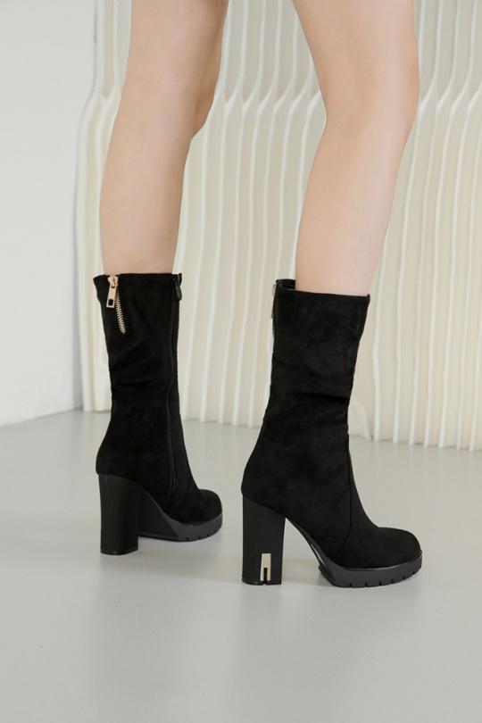 Ankle boots Shoes Black VIVI RICH B7-13 Efashion Paris