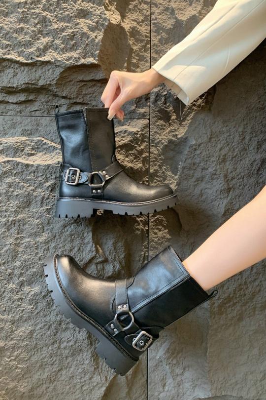 Stivaletti Scarpe Black VIVI RICH Q016 Efashion Paris