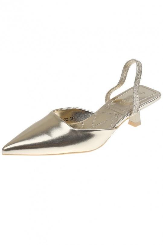 Tacco Scarpe Gold VIVI RICH 503-22 Efashion Paris