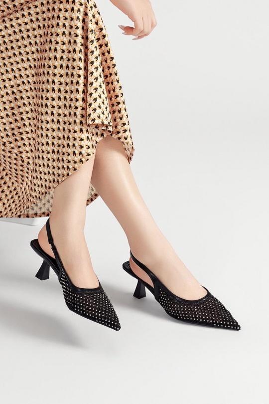 High heels Shoes Black VIVI RICH 503-32 Efashion Paris