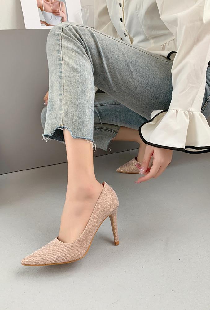 Tacones Zapatos Champagne VIVI RICH 66-1 #c Efashion Paris