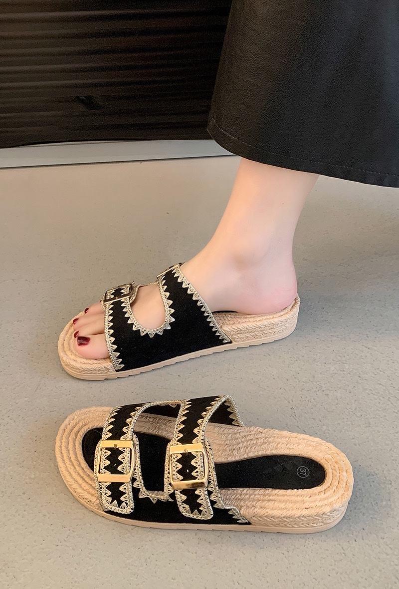 Sandals Shoes Khaki VIVI RICH 98-269 #c Efashion Paris