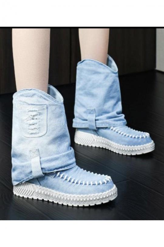 Ankle boots Shoes Blue BELLOSTAR 52092 Efashion Paris