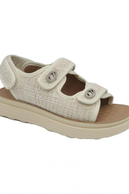 Sandali Scarpe Beige BELLOSTAR 88-01 Efashion Paris