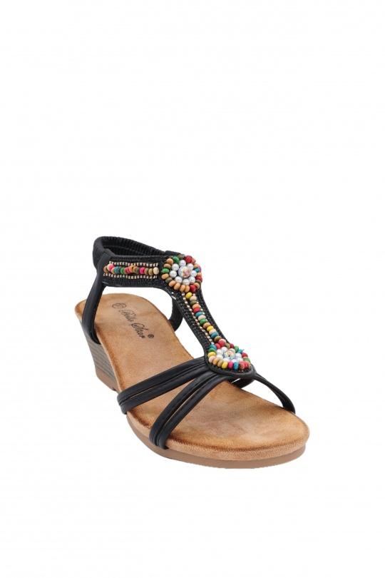 Wedges Shoes Black BELLOSTAR W250 Efashion Paris