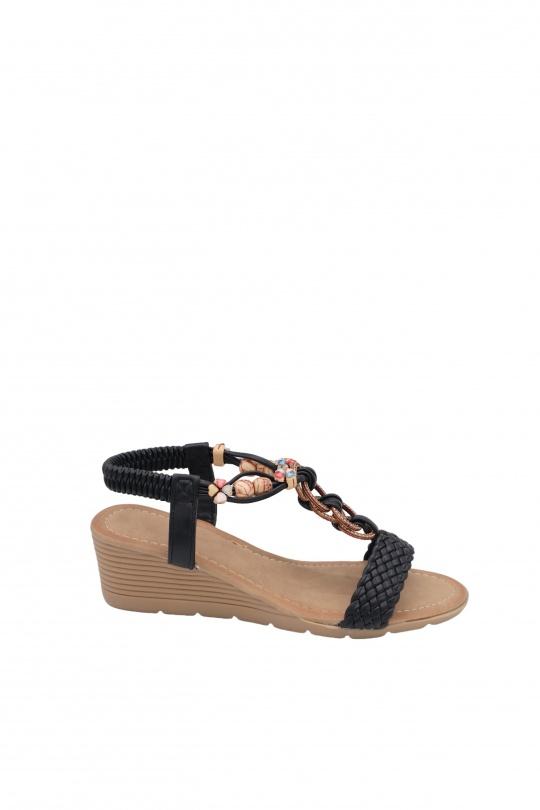 Wedges Shoes Black BELLOSTAR 1872 Efashion Paris