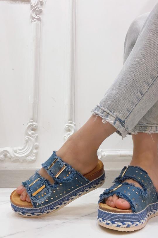 Sandals Shoes Blue BELLOSTAR W55 Efashion Paris