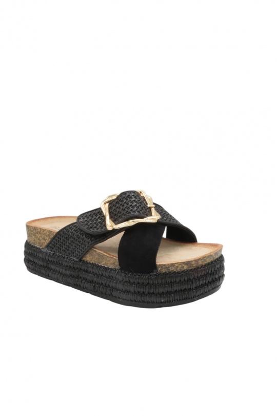 Wedges Shoes Black BELLOSTAR L2862 Efashion Paris