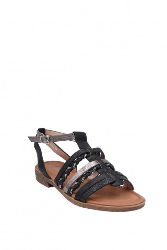 Sandals Shoes Black BELLOSTAR W262-1 Efashion Paris