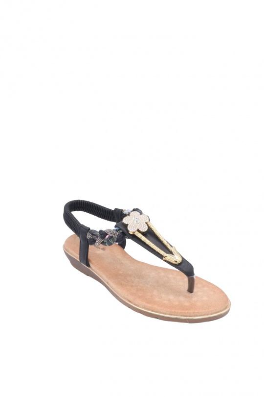 Sandales Chaussures Noir BELLOSTAR W252 Efashion Paris