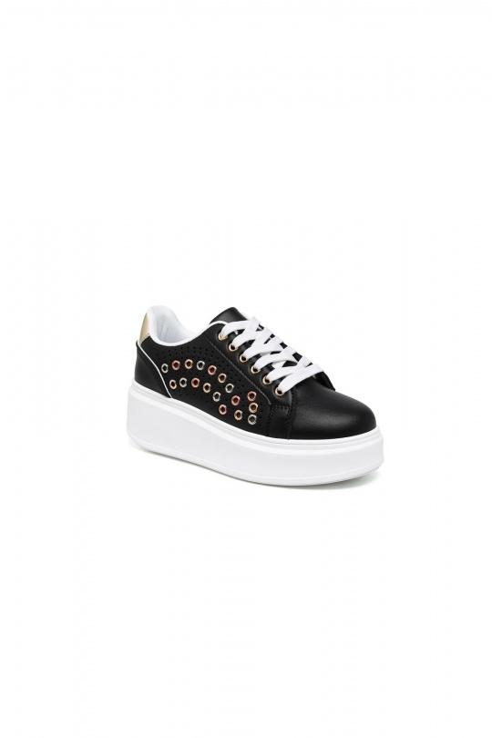 Baskets Chaussures Noir BELLOSTAR YY-149 Efashion Paris