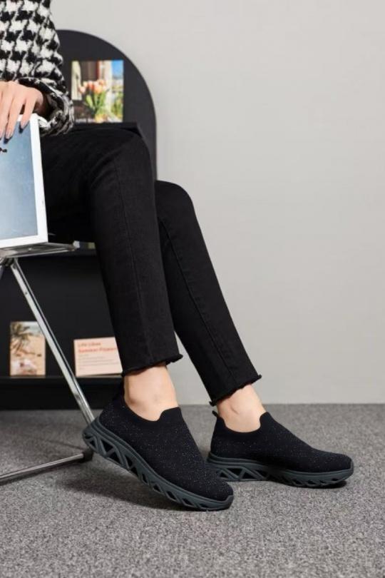 Baskets Chaussures Noir BELLOSTAR EV-338 Efashion Paris