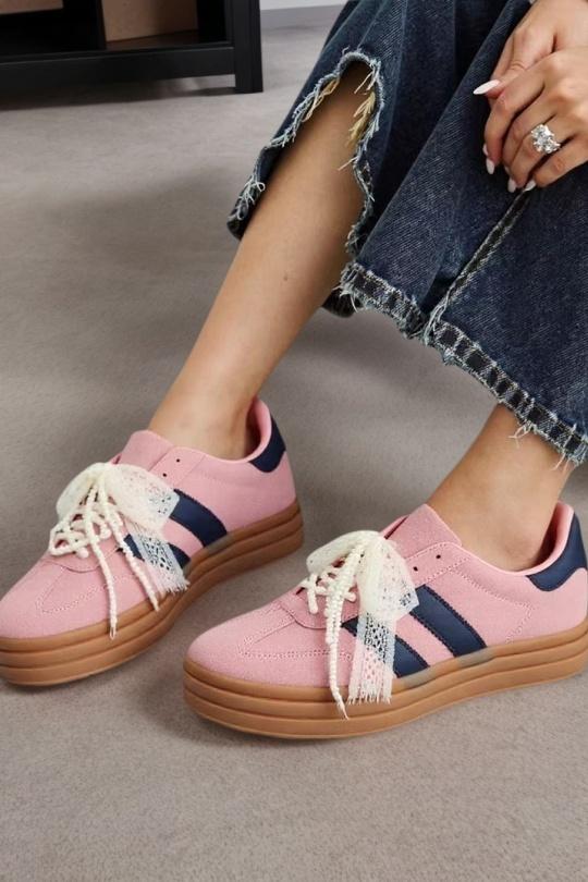 Baskets Chaussures Rose BELLOSTAR YY-139 Efashion Paris