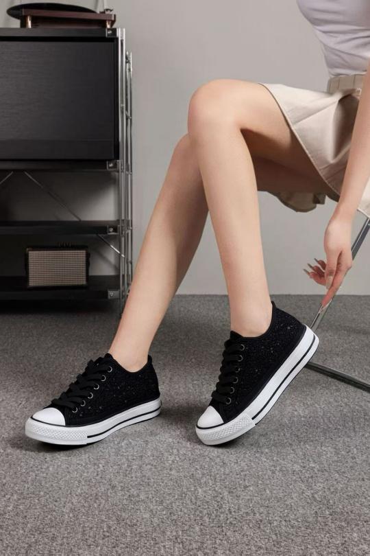 Baskets Chaussures Noir BELLOSTAR EV-97 Efashion Paris
