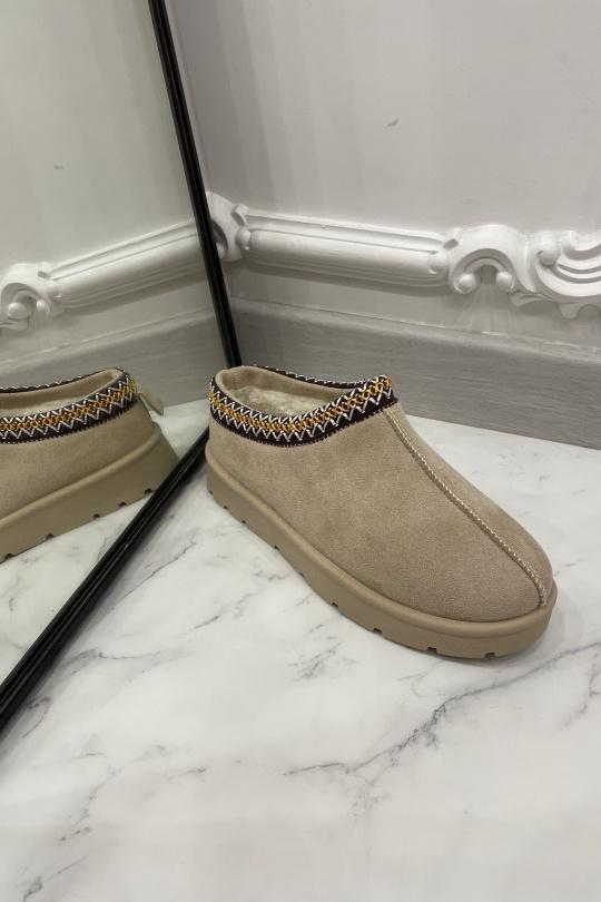 Slippers Shoes Beige BELLOSTAR BO-189 Efashion Paris