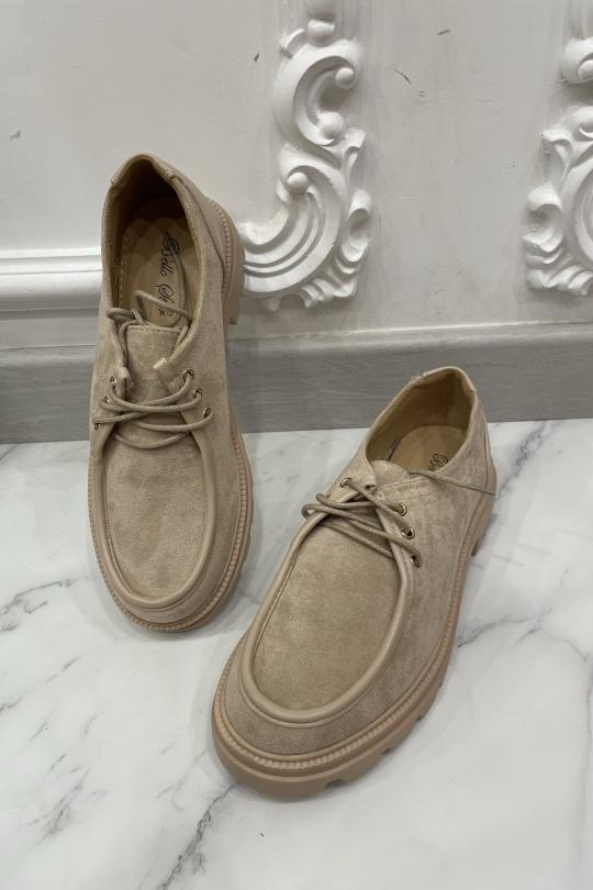 Derbies Chaussures Beige BELLOSTAR J1922 Efashion Paris