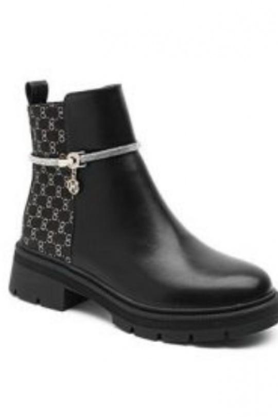 Bottines Chaussures Noir BELLOSTAR AM7534 Efashion Paris