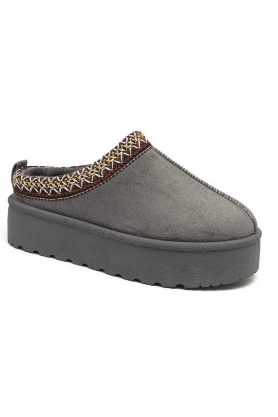 Slippers Shoes Grey BELLOSTAR EV-507 Efashion Paris