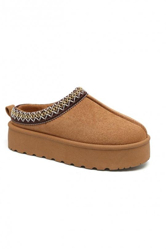 Slippers Shoes Camel BELLOSTAR EV-507 Efashion Paris