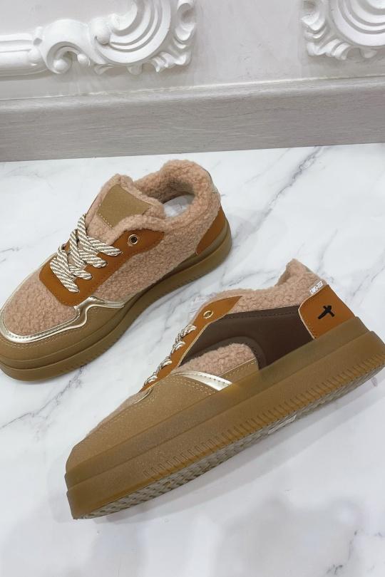 Baskets Chaussures Kaki BELLOSTAR BO-187 Efashion Paris
