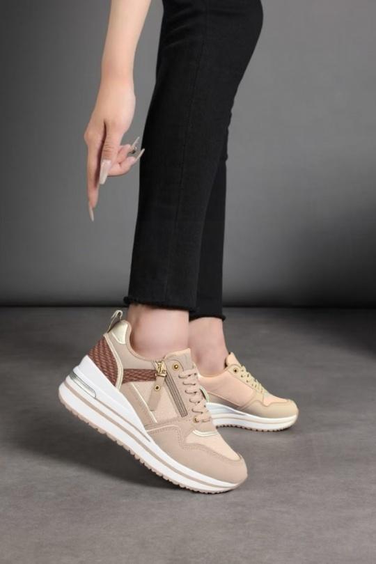 Trainers Shoes Khaki BELLOSTAR 21-Q112 Efashion Paris