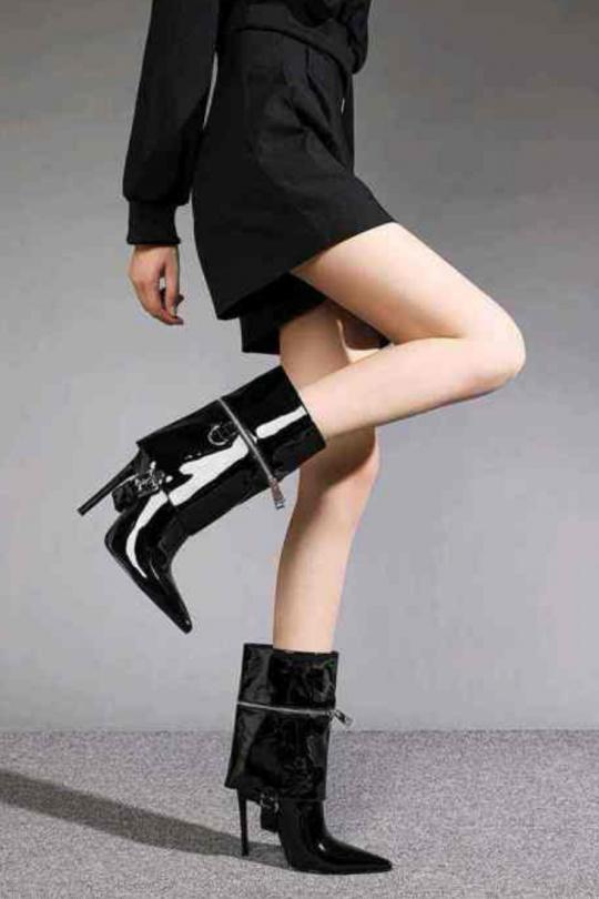 Ankle boots Shoes Black BELLOSTAR 110-CD Efashion Paris