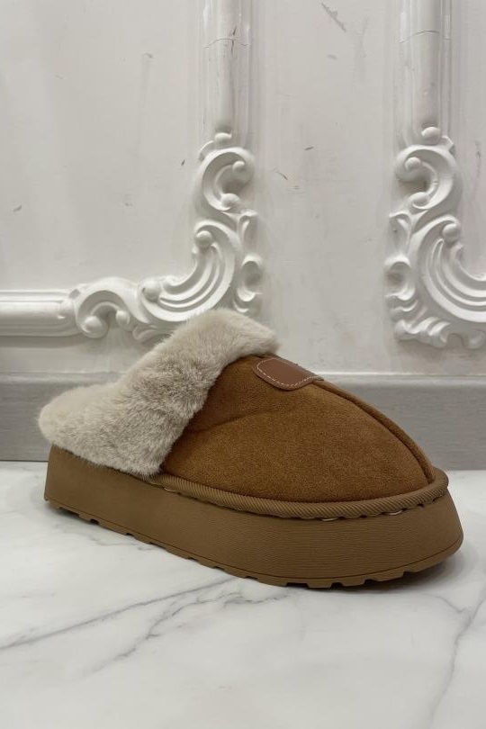 Slippers Shoes Camel BELLOSTAR YY-170 Efashion Paris