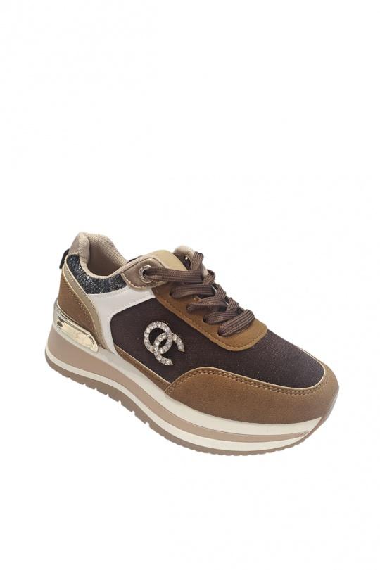Baskets Chaussures Marron BELLOSTAR YY-188 Efashion Paris