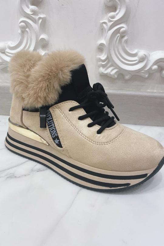 Baskets Chaussures Beige BELLOSTAR 21-Q99 Efashion Paris