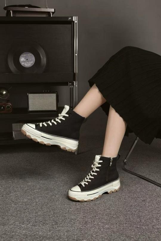 Baskets Chaussures Noir BELLOSTAR BO-09 Efashion Paris