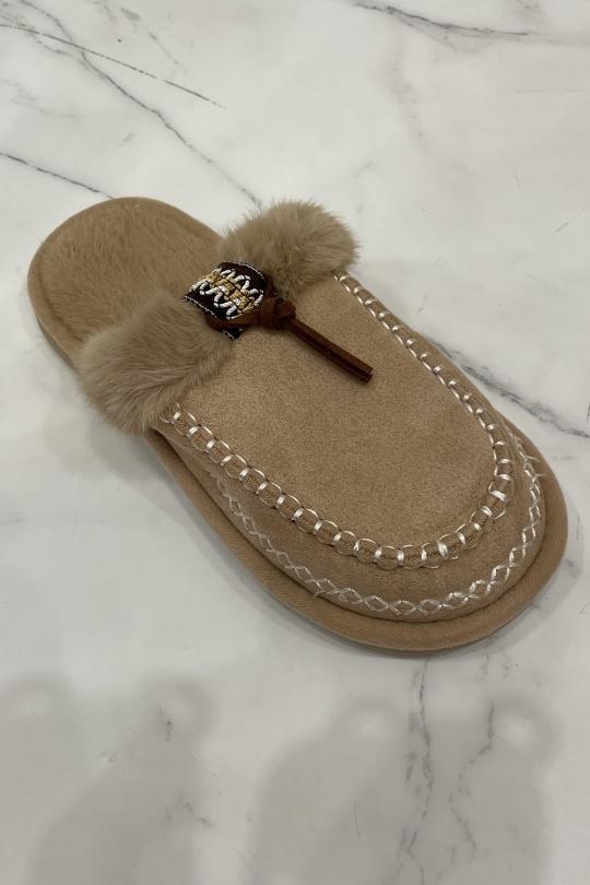 Slippers Shoes Khaki BELLOSTAR 608 Efashion Paris