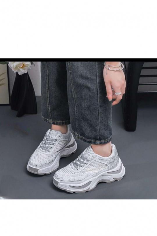 Baskets Chaussures Blanc BELLOSTAR BO-196 Efashion Paris