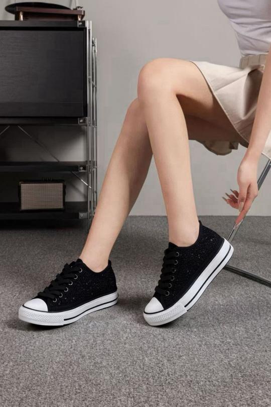 Baskets Chaussures Noir BELLOSTAR EV-97 Efashion Paris