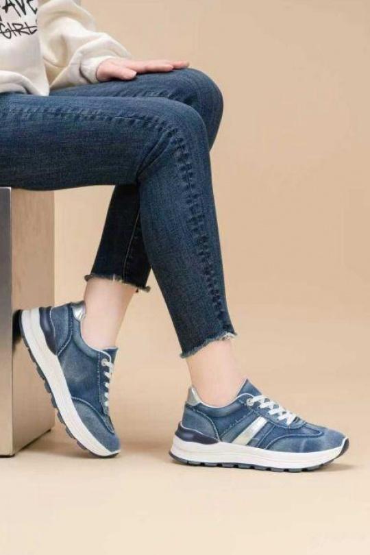 Baskets Chaussures Bleu / Bleu foncé BELLOSTAR BO-903 Efashion Paris