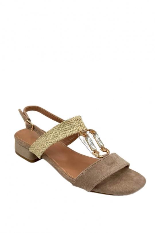 Sandales Chaussures Beige BELLOSTAR J1906 Efashion Paris
