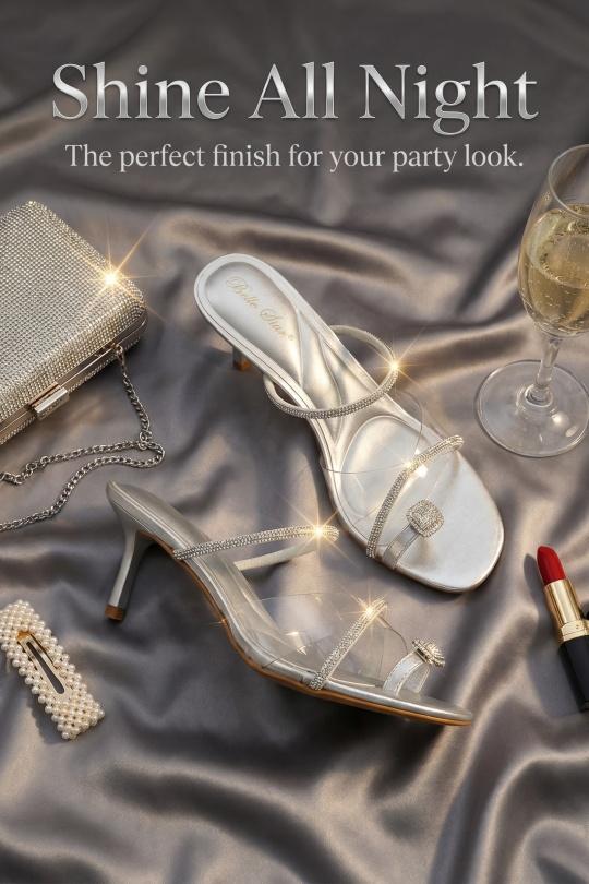 Escarpins Chaussures Argent BELLOSTAR 26-165 Efashion Paris