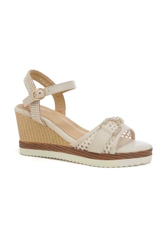 Compensées Chaussures Beige BELLOSTAR W101 Efashion Paris