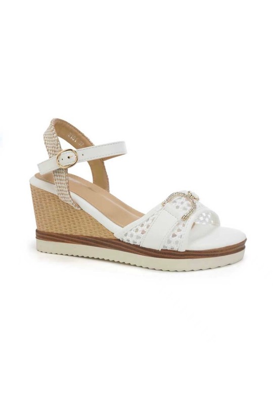 Compensées Chaussures Beige BELLOSTAR W101 Efashion Paris