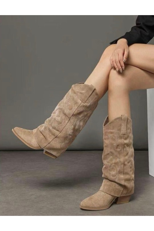 Bottes Chaussures Kaki BELLOSTAR 52205 Efashion Paris