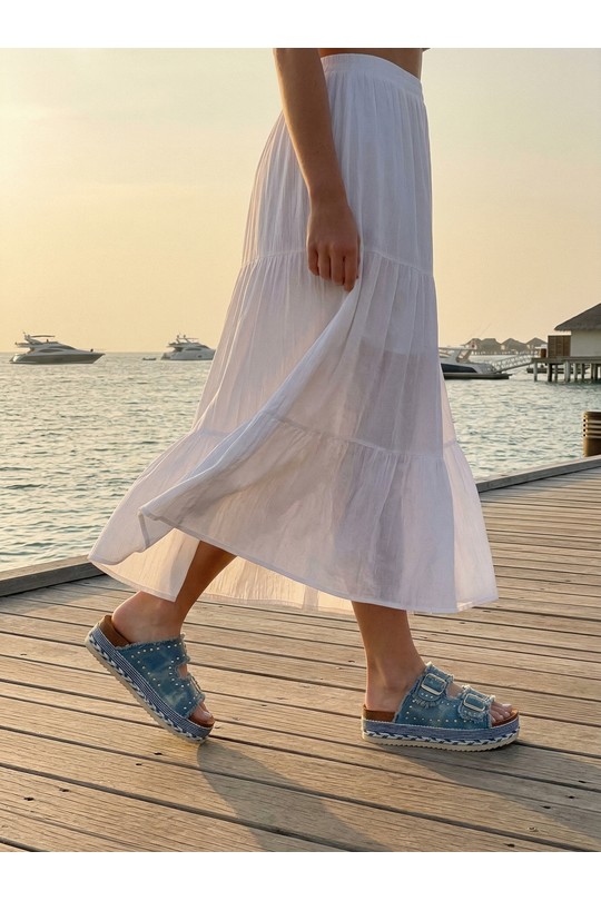 Compensées Chaussures Bleu BELLOSTAR W55. Efashion Paris