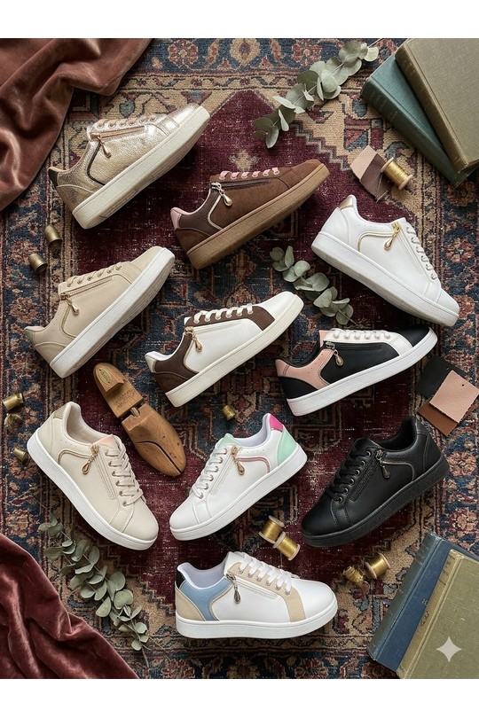 Trainers Shoes Beige BELLOSTAR YY-160. Efashion Paris