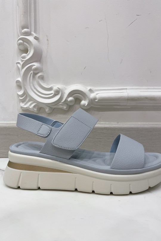 Compensées Chaussures Bleu BELLOSTAR H050-6 Efashion Paris