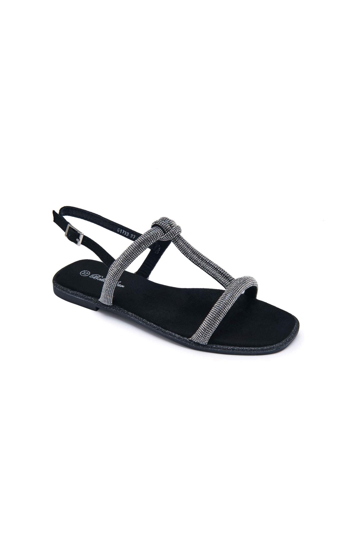 Sandales Chaussures Noir BELLOSTAR G1733 #c Efashion Paris