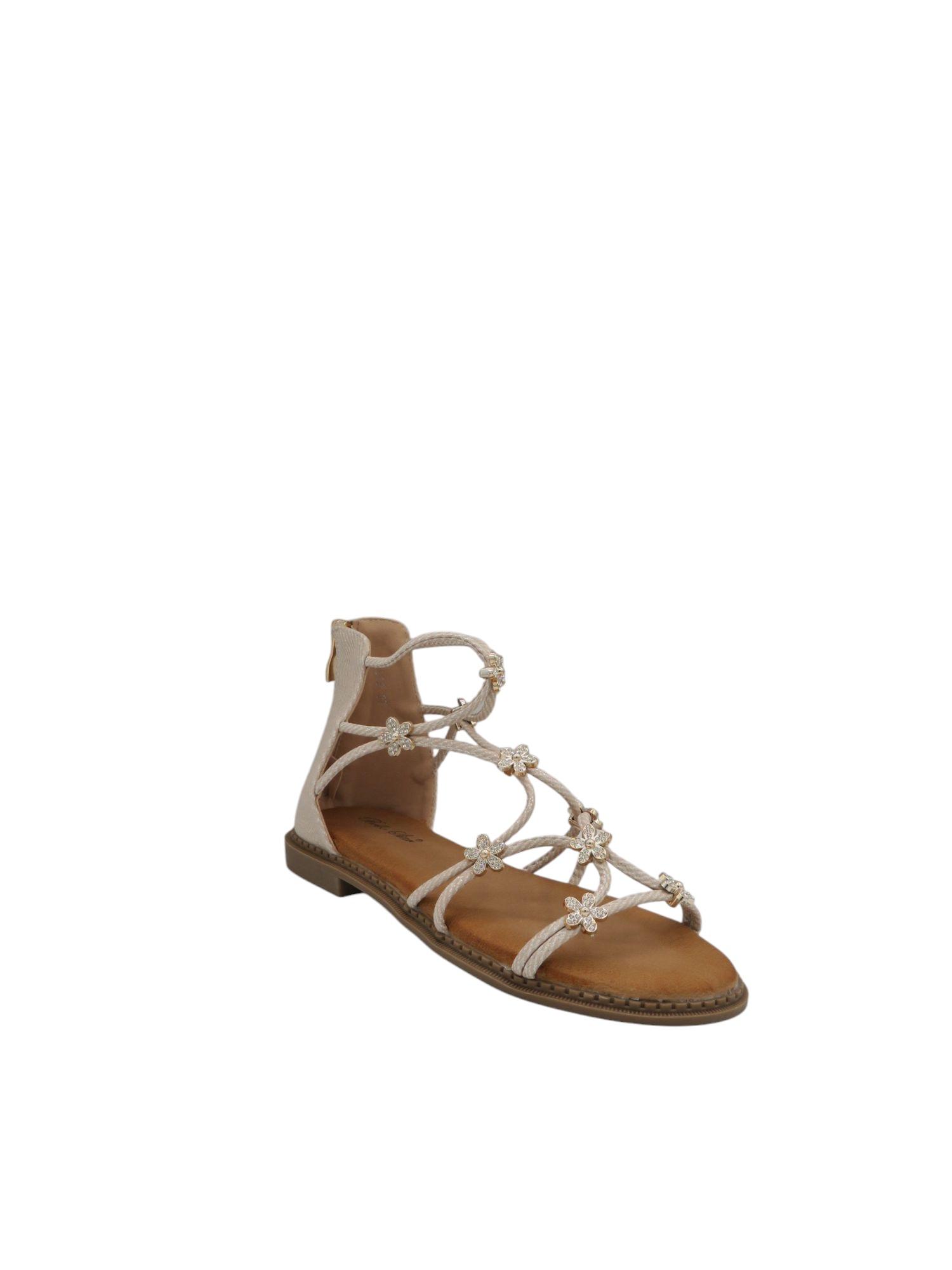 Sandales Chaussures Beige BELLOSTAR J1919 #c Efashion Paris