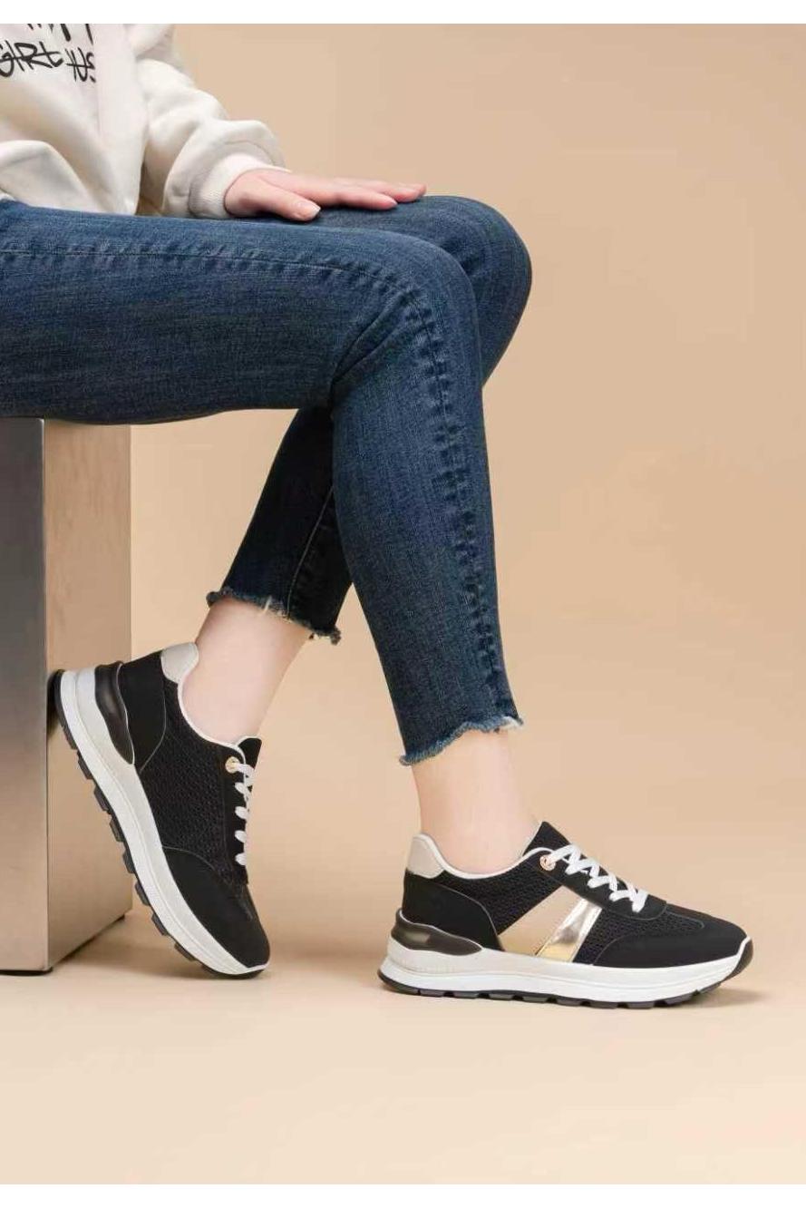 Baskets Chaussures Noir BELLOSTAR BO-900 #c Efashion Paris