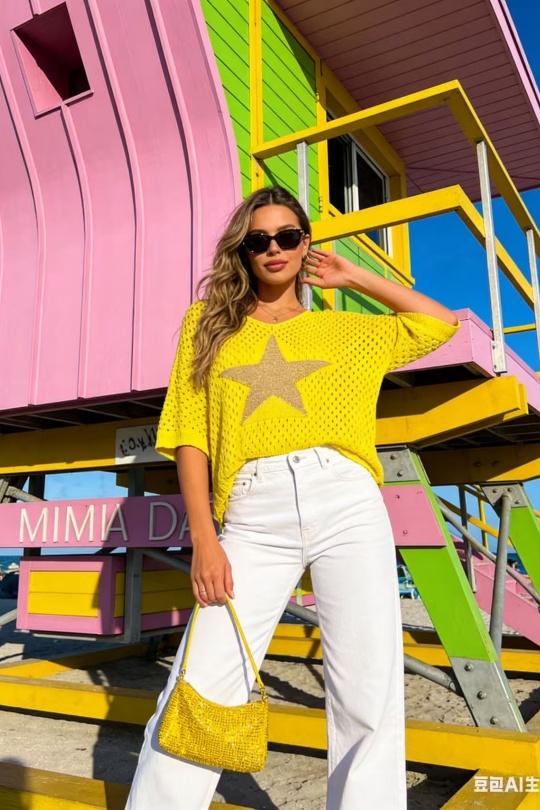 Tops Women Yellow CORALINE 24009 Efashion Paris