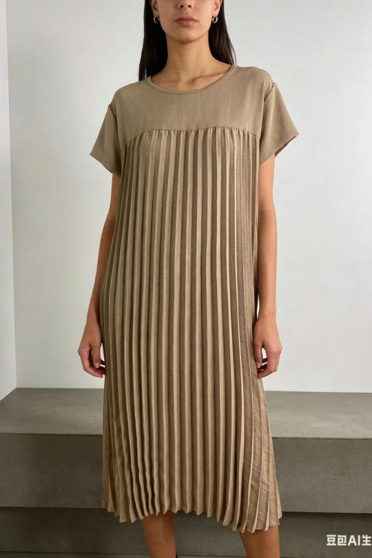 Robes mi-longues Femme Blanc CORALINE 11105 Efashion Paris